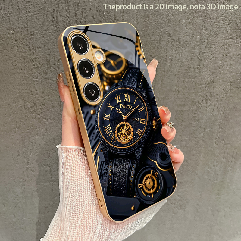 Watches & Jewelry Repair Center New York - جراب هاتف بتصميم ساعة ذهبية ميكانيكية