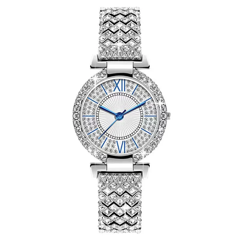 Jewelry Diamond Watches - ساعة يد نسائية كوارتز مرصعة بالألماس