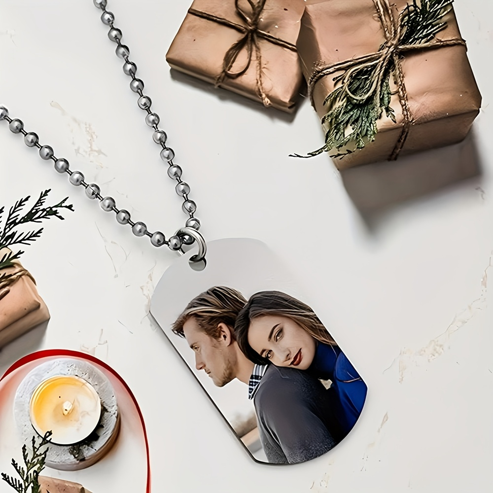 Mens Dog Tag Necklace - قلادة رجالية مخصصة حسب الطلب، قلادة