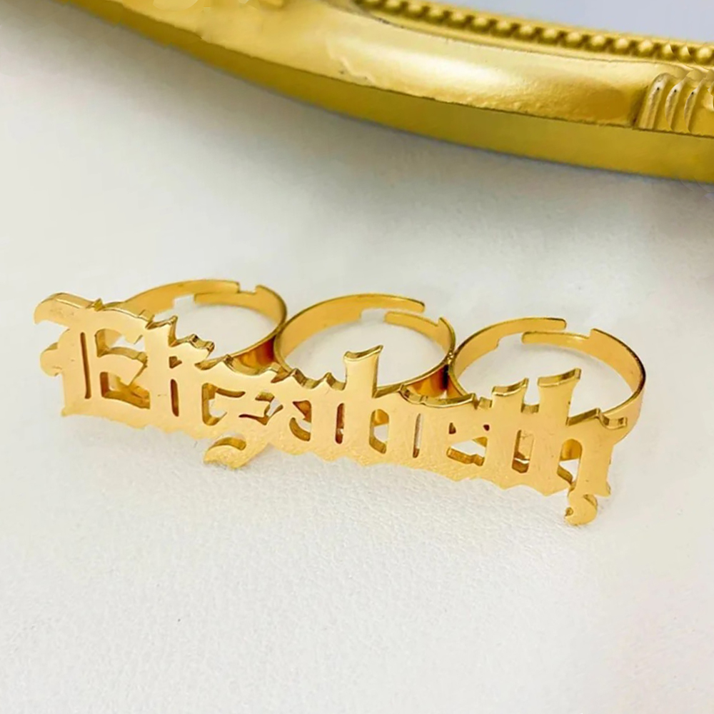 اسم مخصص خاتم المرأة المفصل كب - مراجعة Statement Cocktail Ring وسعره