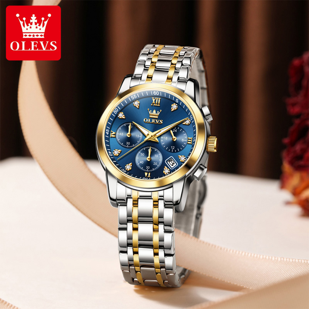 OLEVS ساعة نسائية ماركة فاخرة  - مراجعة Jewelry Diamond Watches وسعره
