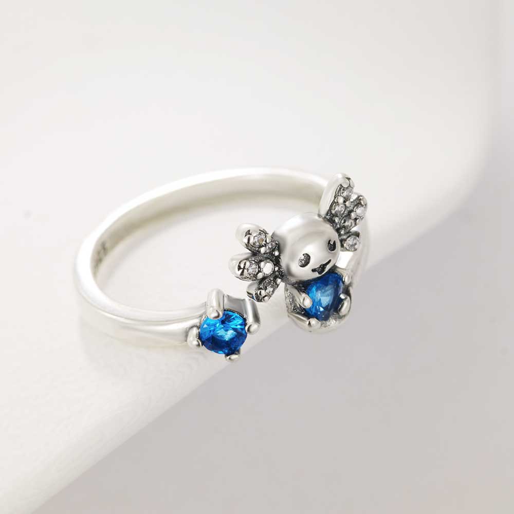 S925 فضة الإبداعية السمندر الأ - مراجعة Statement Cocktail Ring وسعره
