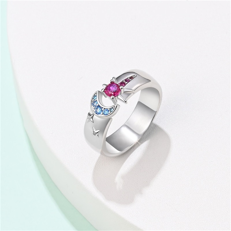 خواتم زيركون فضة للنساء ، لون  - مراجعة Statement Cocktail Ring وسعره