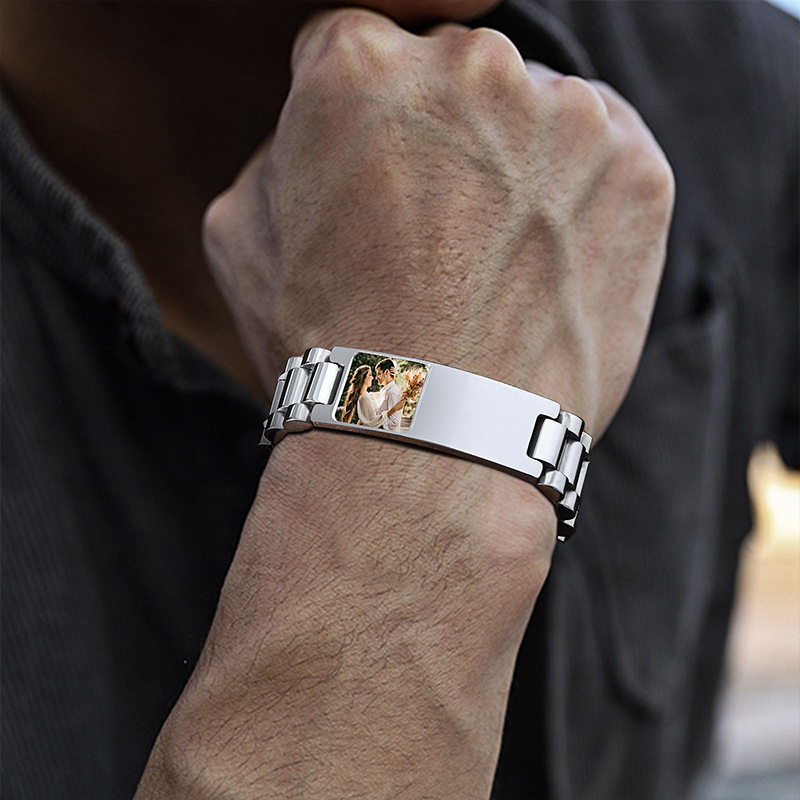 صورة مخصصة نص سوار حزام (استيك - مراجعة Jewelry Type Watches وسعره