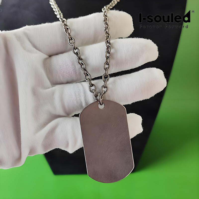 قلادة بطاقة تعريف عسكرية من ال - مراجعة Mens Dog Tag Necklace وسعره