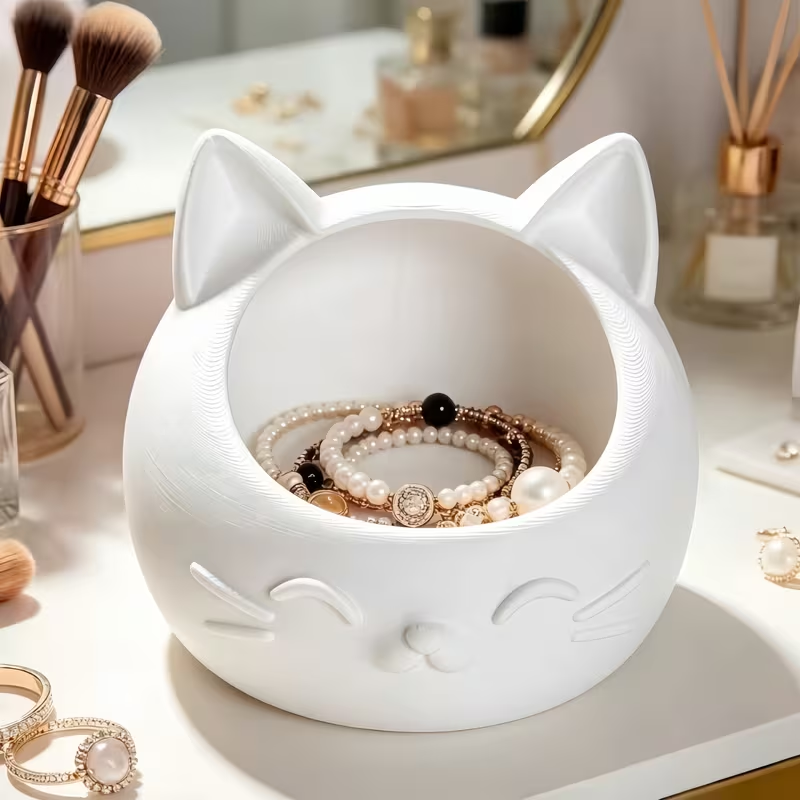 صندوق تخزين صغير على شكل قطة ك - مراجعة Jewelry Box Organizer Watches وسعره