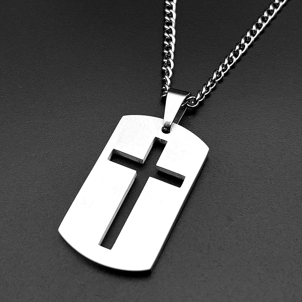 قلادة صليب الكتاب المقدس للرجا - مراجعة Mens Dog Tag Necklace وسعره
