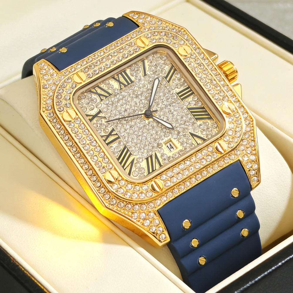 ساعة يد رجالية عصرية مربعة الش - مراجعة Jewelry Type Watches وسعره