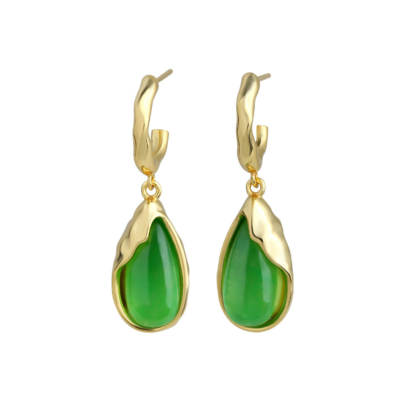 أقراط قطرة الماء من اليشم الأخ - مراجعة Drop Earrings وسعره