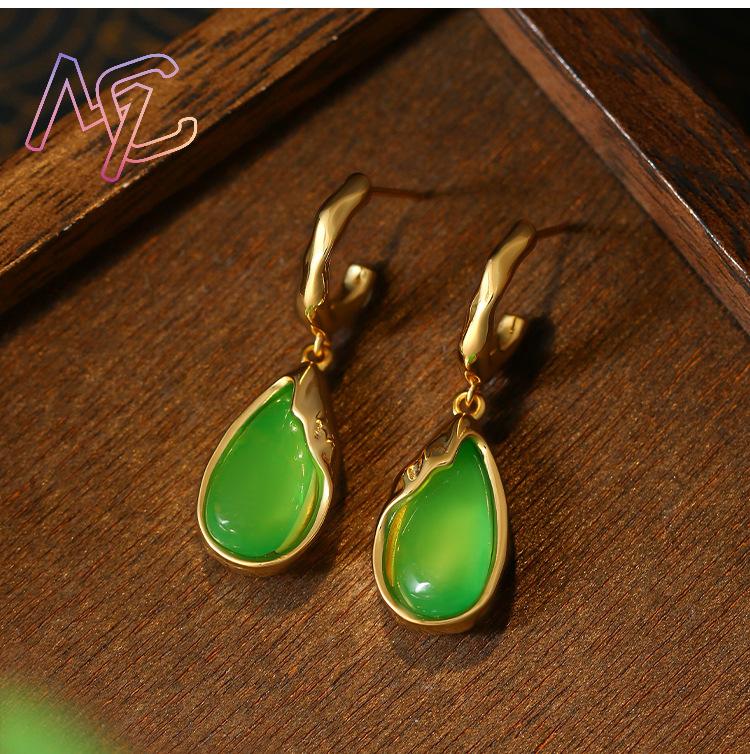 أقراط قطرة الماء من اليشم الأخ - مراجعة Drop Earrings وسعره