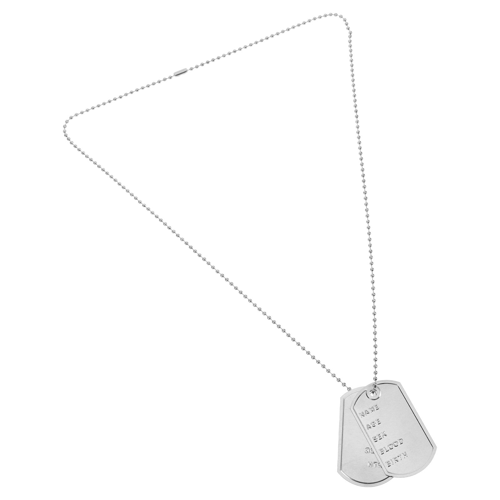 طقم قلادة عسكرية للرجال بتصميم - مراجعة Mens Dog Tag Necklace وسعره