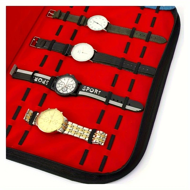 حقيبة تخزين ساعات بـ 20 فتحة،  - مراجعة Jewelry Box Organizer Watches وسعره