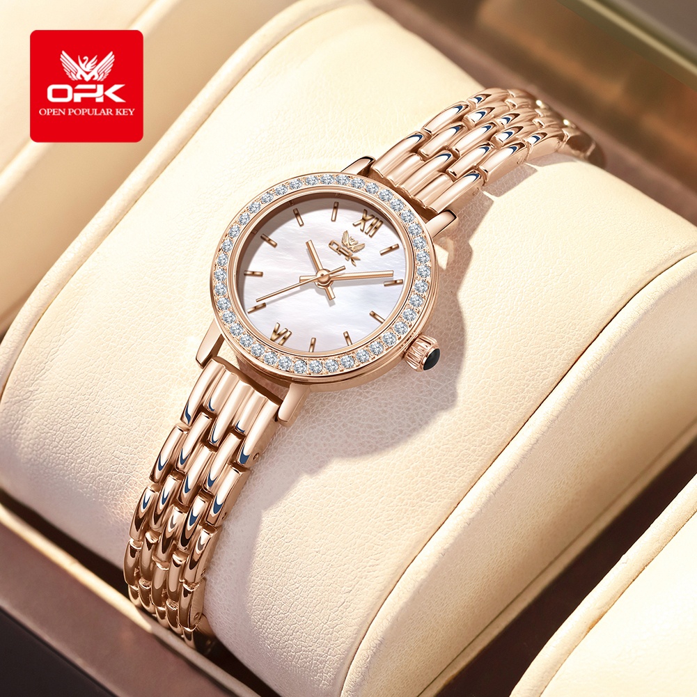ساعة OPK 6063 الفاخرة للنساء ب - مراجعة Jewelry Diamond Watches وسعره