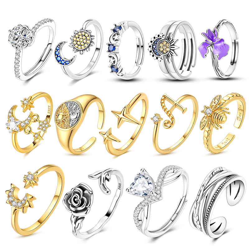 خاتم فضة 925 بتصميم الشمس والق - مراجعة Statement Cocktail Ring وسعره