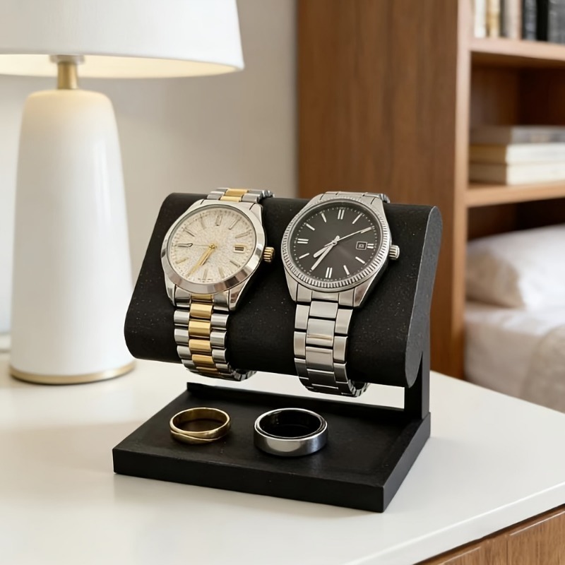حامل عرض مزدوج للساعات والمجوه - مراجعة Jewelry Box Organizer Watches وسعره