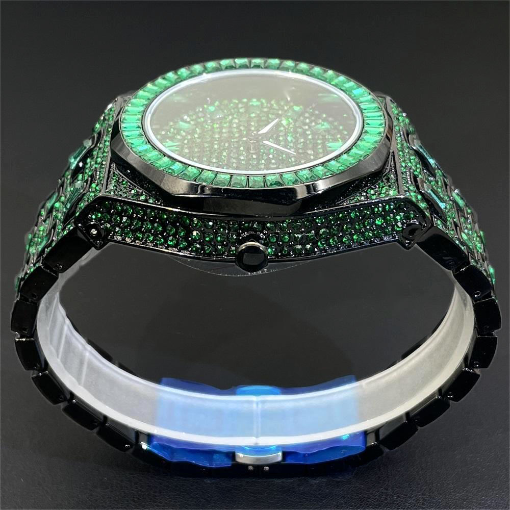 2024 الهيب هوب الأخضر ساعة ماس - مراجعة Jewelry Type Watches وسعره