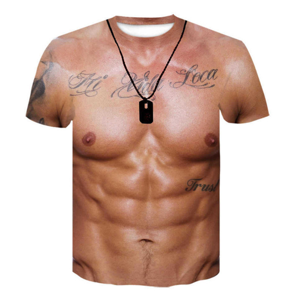 تي شيرت رجالي بتصميم عضلات مزي - مراجعة Mens Dog Tag Necklace وسعره