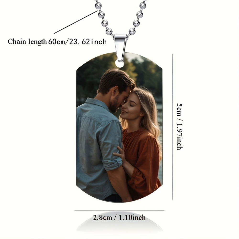قلادة رجالية مخصصة حسب الطلب،  - مراجعة Mens Dog Tag Necklace وسعره