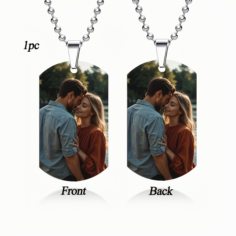 قلادة رجالية مخصصة حسب الطلب،  - مراجعة Mens Dog Tag Necklace وسعره