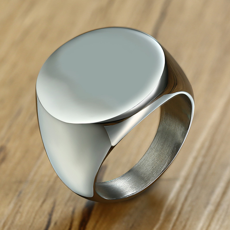 Vnox أنيق نمط الخط الأولي ختم  - مراجعة Statement Cocktail Ring وسعره