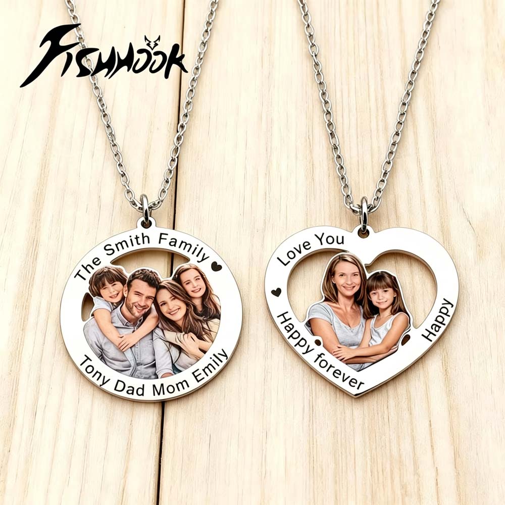قلادة مطبوعة بصورة شخصية، هدية - مراجعة Mens Dog Tag Necklace وسعره
